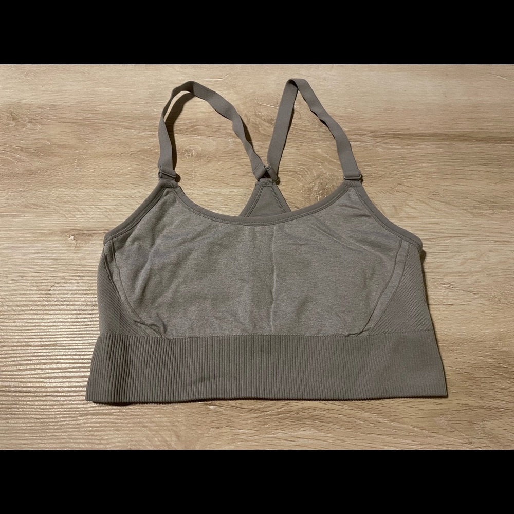 All in Motion Gray Sports Bra “Size XL”